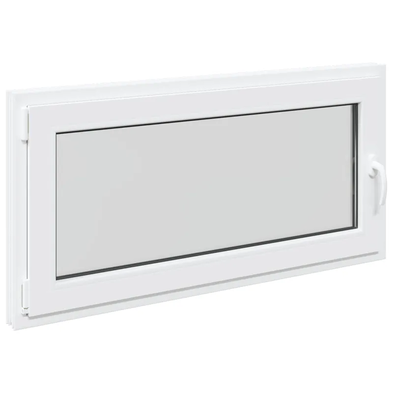 Požeminio lango RISOR 120 x 60 cm PVC ir stiklas Balta
