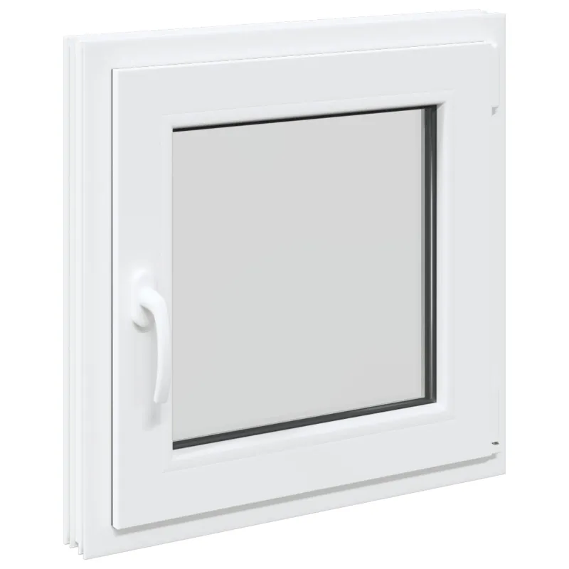 Požeminio lango RISOR 50 x 50 cm PVC ir stiklas Balta