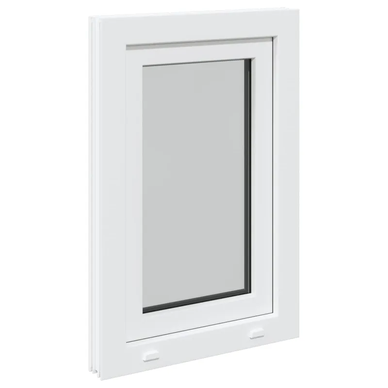 Požeminio lango RISOR 50 x 75 cm PVC ir stiklas Balta