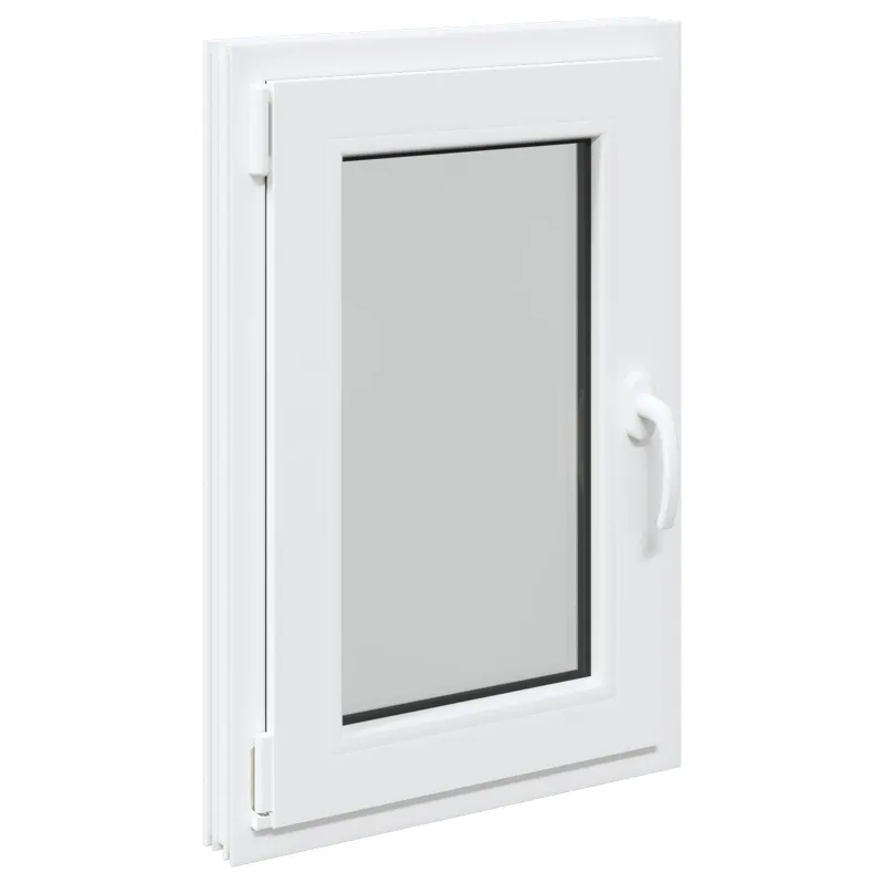 Požeminio lango RISOR 50 x 75 cm PVC ir stiklas Balta