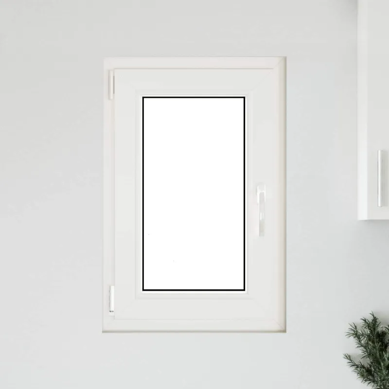 Požeminio lango RISOR 50 x 75 cm PVC ir stiklas Balta