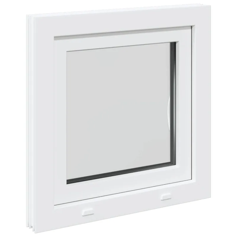 Požeminio lango RISOR 60 x 60 cm PVC ir stiklas Balta