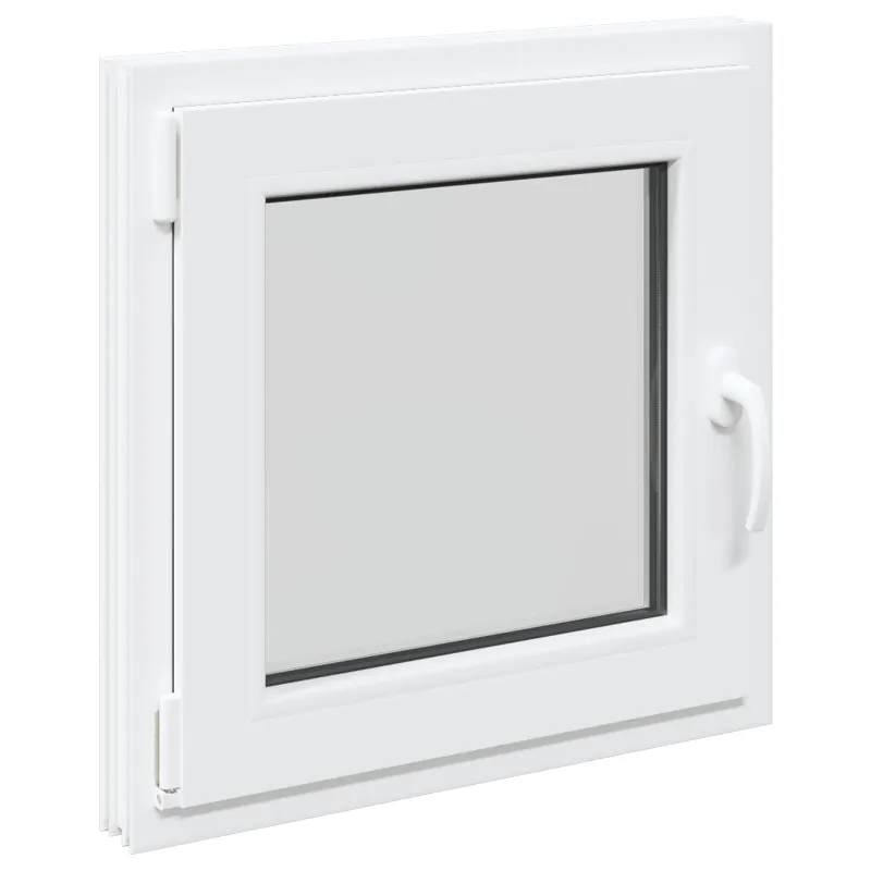 Požeminio lango RISOR 60 x 60 cm PVC ir stiklas Balta
