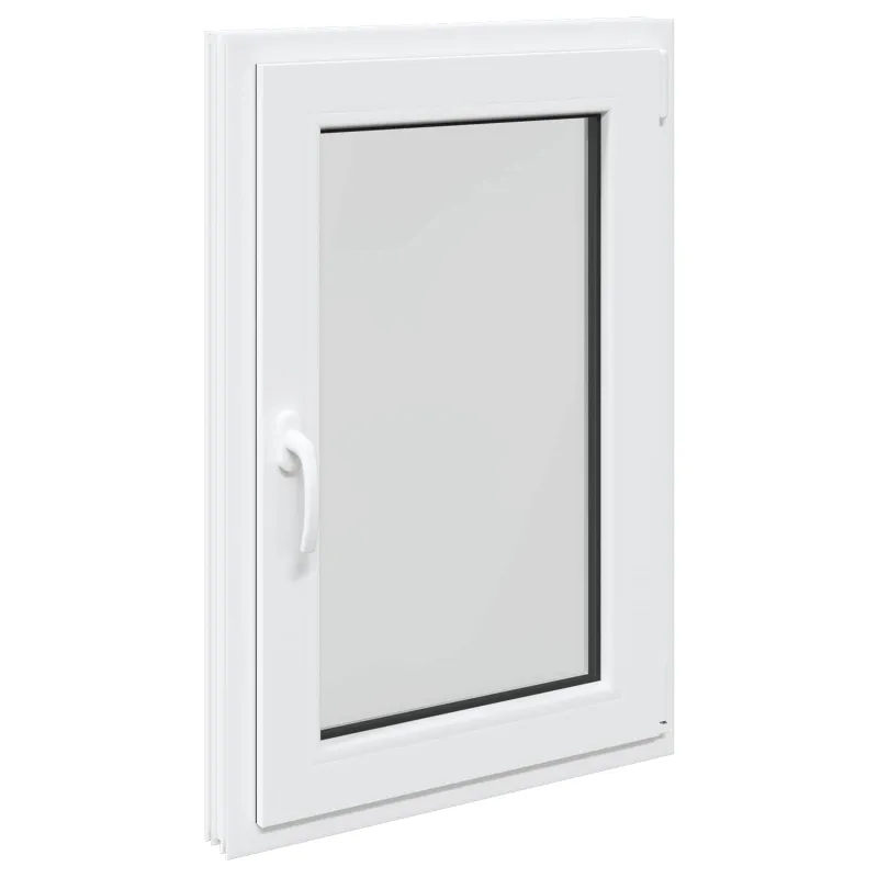 Požeminio lango RISOR 60 x 100 cm PVC ir stiklas Balta