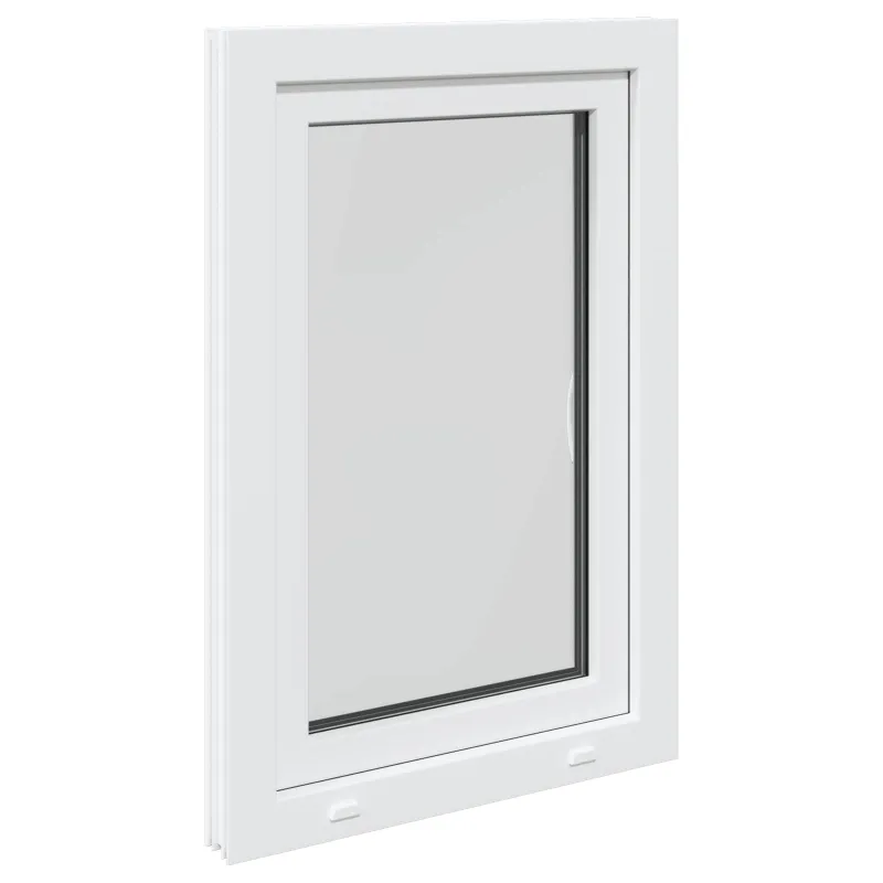 Požeminio lango RISOR 60 x 100 cm PVC ir stiklas Balta