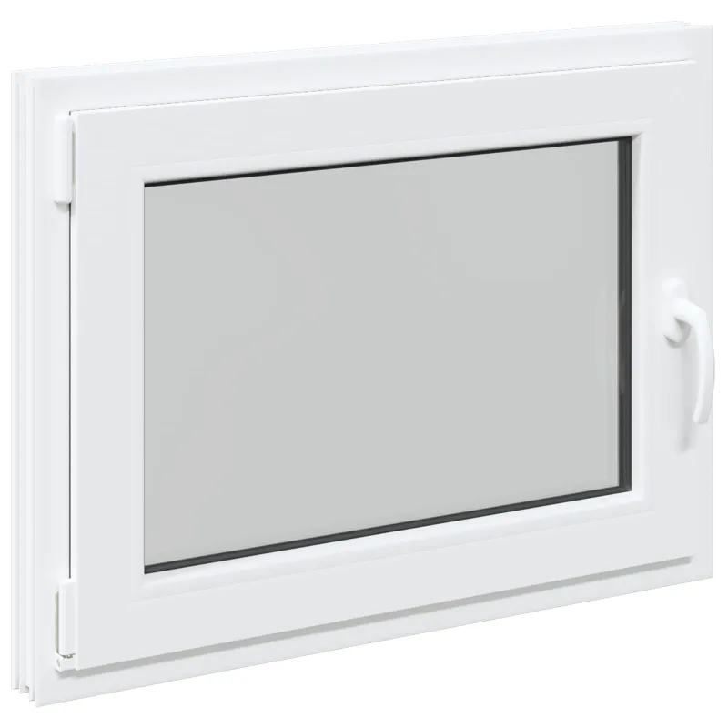 Požeminio lango RISOR 100 x 50 cm PVC ir stiklas Balta