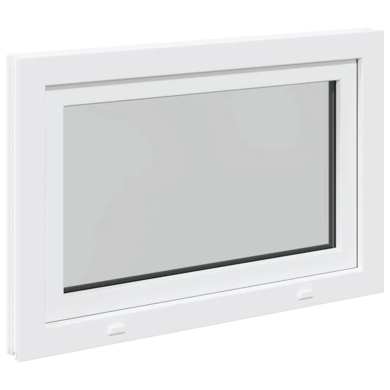 Požeminio lango RISOR 100 x 50 cm PVC ir stiklas Balta