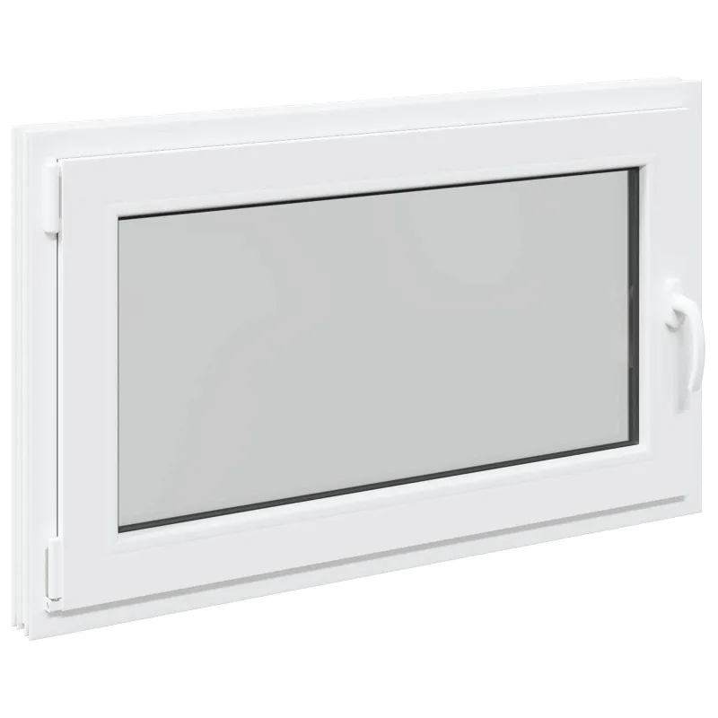 Požeminio lango RISOR 100 x 60 cm PVC ir stiklas Balta