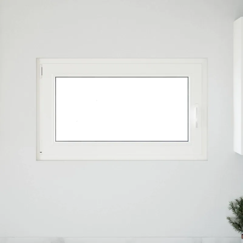 Požeminio lango RISOR 100 x 60 cm PVC ir stiklas Balta