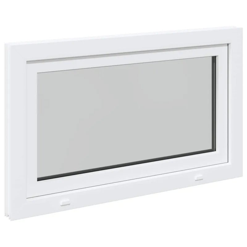 Požeminio lango RISOR 100 x 70 cm PVC ir stiklas Balta