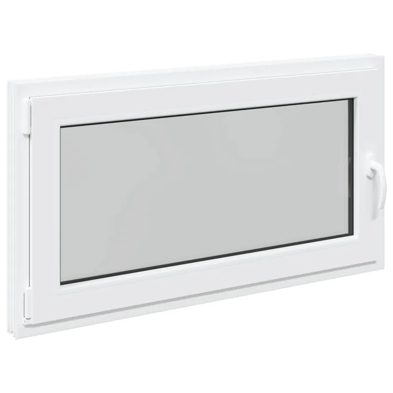 Požeminio lango RISOR 110 x 50 cm PVC ir stiklas Balta