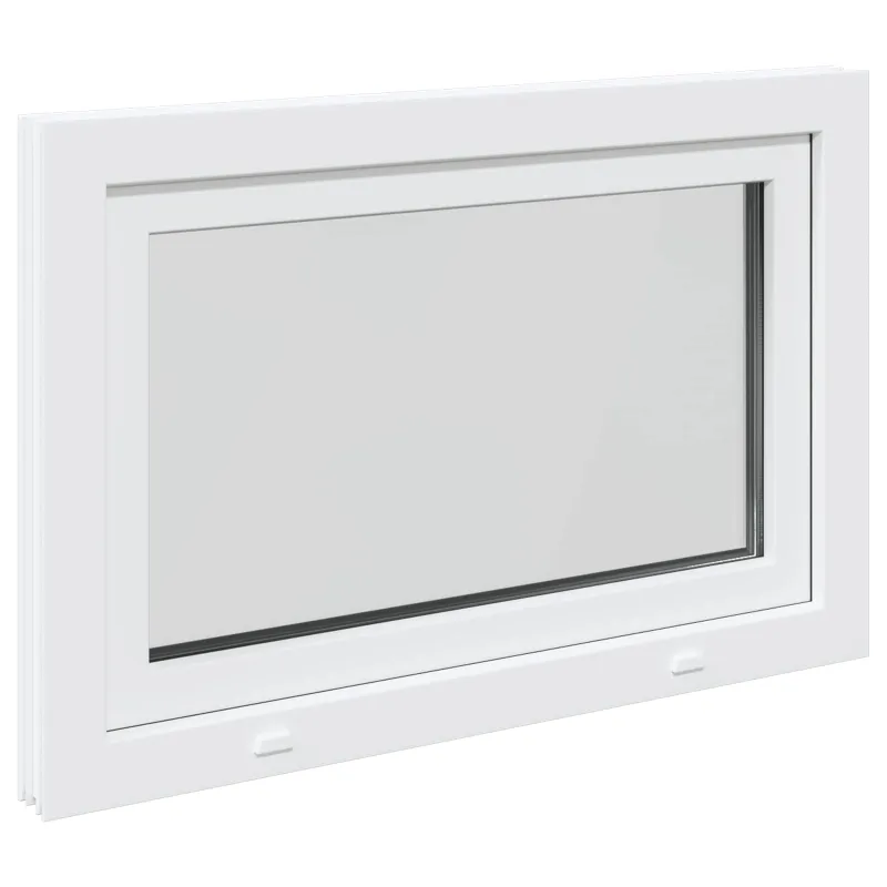 Požeminio lango RISOR 110 x 70 cm PVC ir stiklas Balta