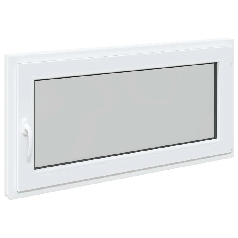Požeminio lango RISOR 120 x 60 cm PVC ir stiklas Balta