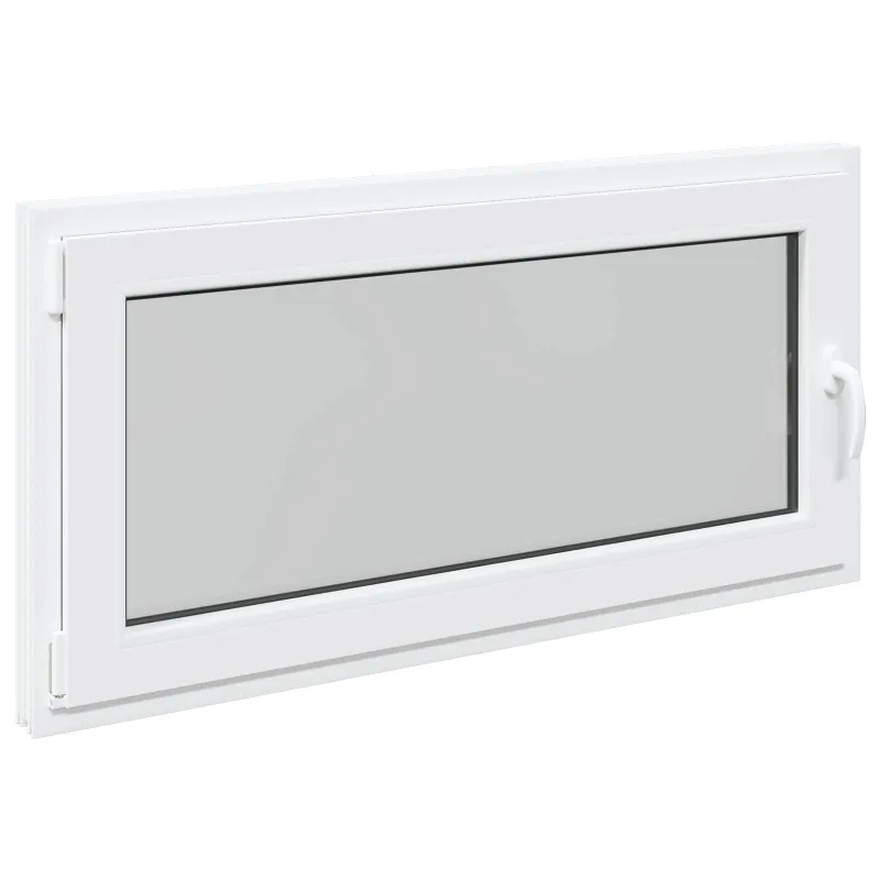 Požeminio lango RISOR 120 x 60 cm PVC ir stiklas Balta