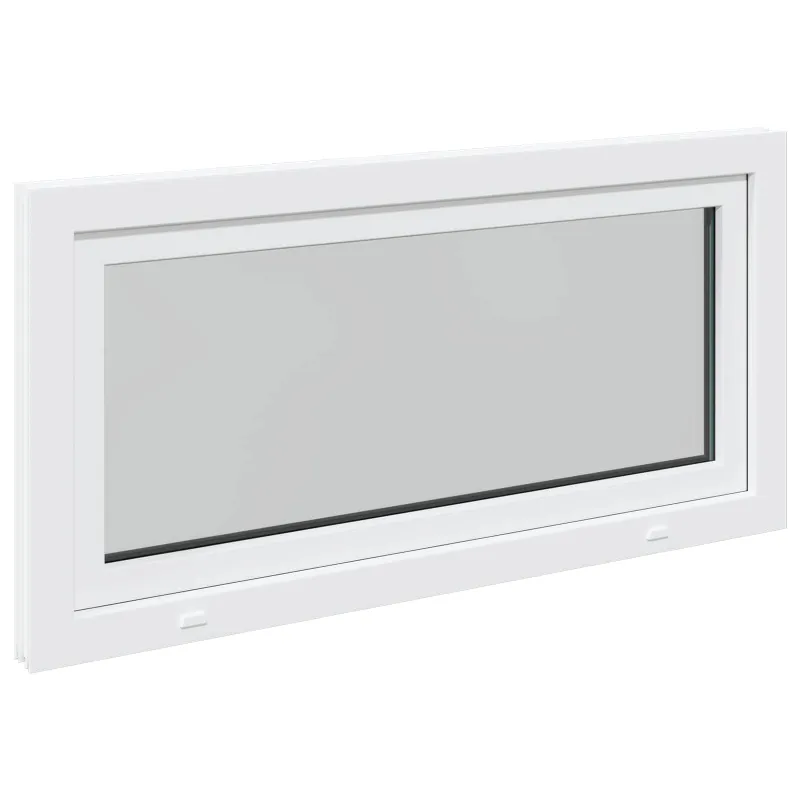 Požeminio lango RISOR 120 x 60 cm PVC ir stiklas Balta
