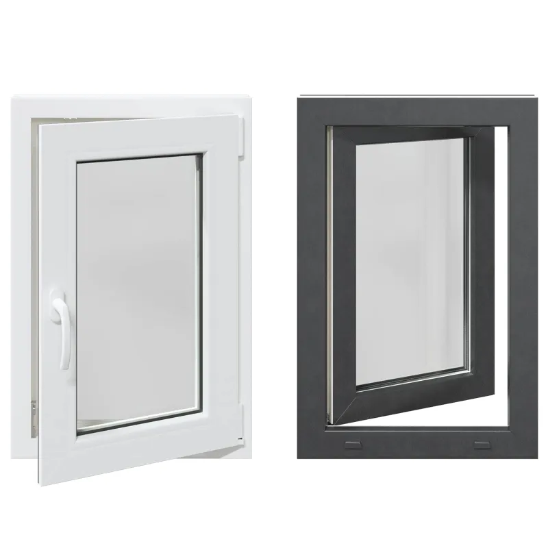 Požeminio lango RISOR 50 x 75 cm PVC ir stiklas Antracito