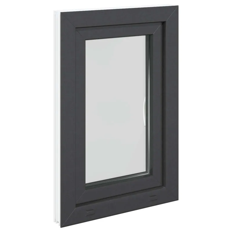 Požeminio lango RISOR 50 x 75 cm PVC ir stiklas Antracito