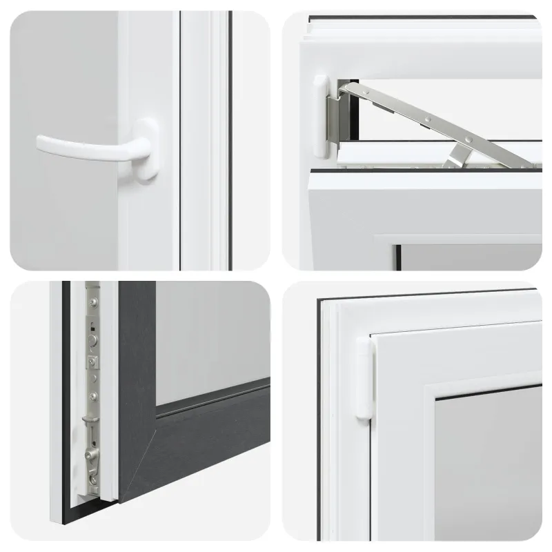 Požeminio lango RISOR 60 x 90 cm PVC ir stiklas Antracito