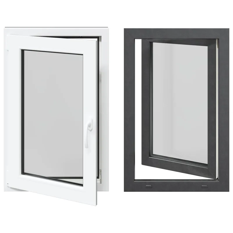 Požeminio lango RISOR 60 x 90 cm PVC ir stiklas Antracito