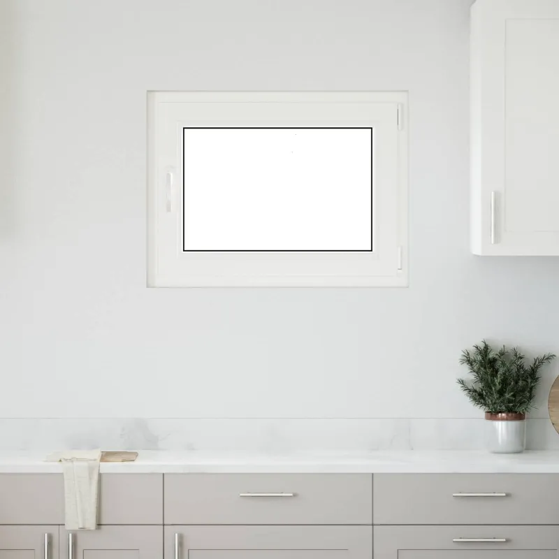 Požeminio lango RISOR 80 x 50 cm PVC ir stiklas Antracito