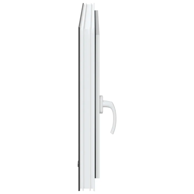 Požeminio lango RISOR 80 x 70 cm PVC ir stiklas Antracito
