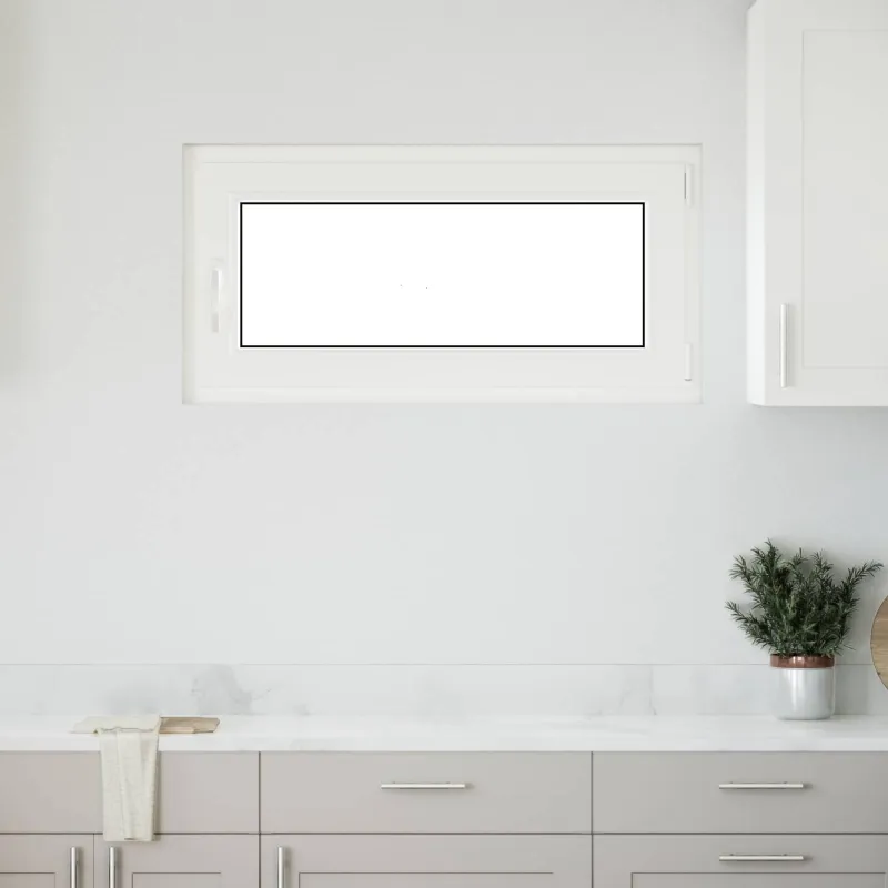 Požeminio lango RISOR 100 x 50 cm PVC ir stiklas Antracito