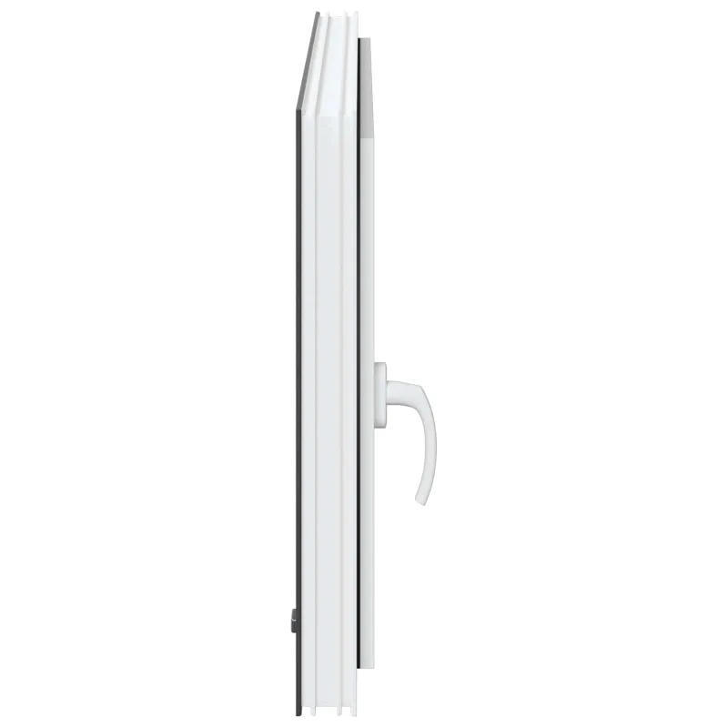Požeminio lango RISOR 100 x 70 cm PVC ir stiklas Antracito