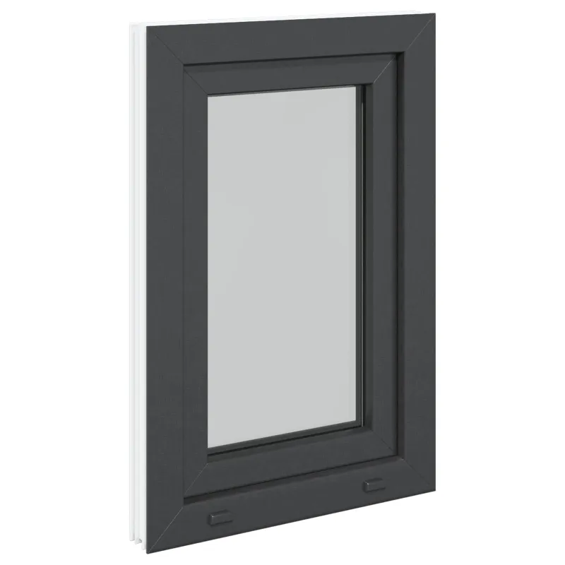 Požeminio lango RISOR 50 x 75 cm PVC ir stiklas Antracito