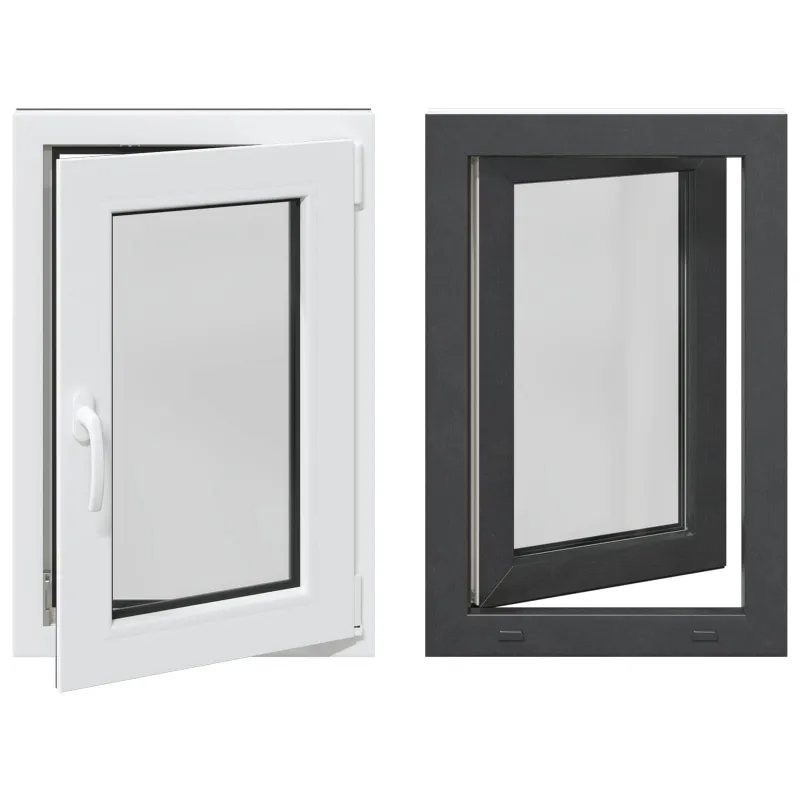 Požeminio lango RISOR 60 x 80 cm PVC ir stiklas Antracito