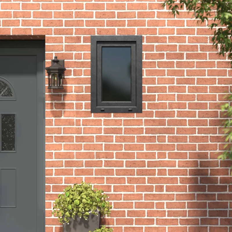 Požeminio lango RISOR 60 x 80 cm PVC ir stiklas Antracito