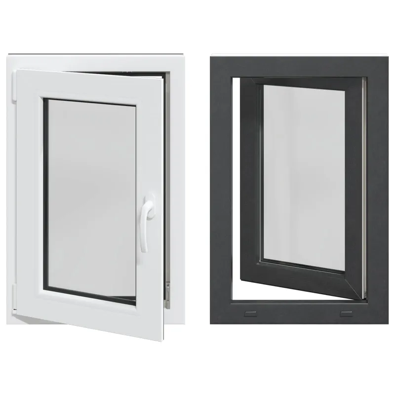Požeminio lango RISOR 60 x 90 cm PVC ir stiklas Antracito
