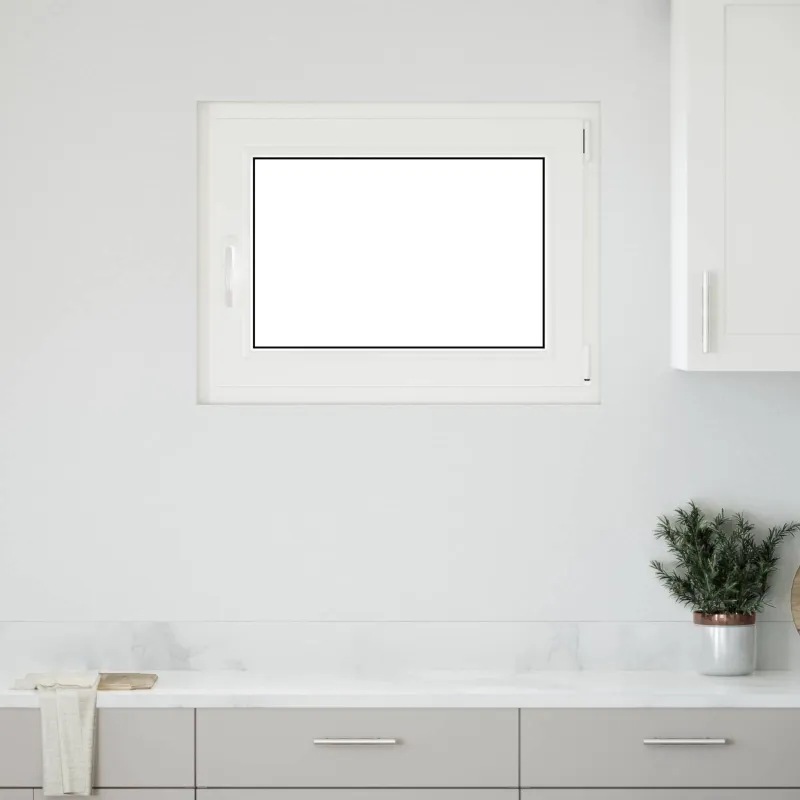 Požeminio lango RISOR 80 x 70 cm PVC ir stiklas Antracito