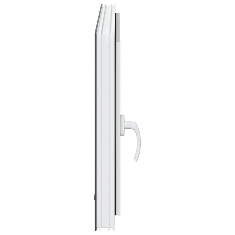 Požeminio lango RISOR 90 x 60 cm PVC ir stiklas Antracito