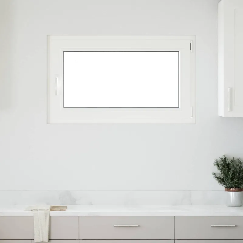 Požeminio lango RISOR 100 x 60 cm PVC ir stiklas Antracito