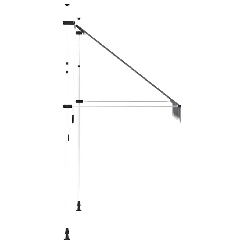 Rankiniu būdu ištraukiama markizė, mėlyni/balti dryžiai, 200cm