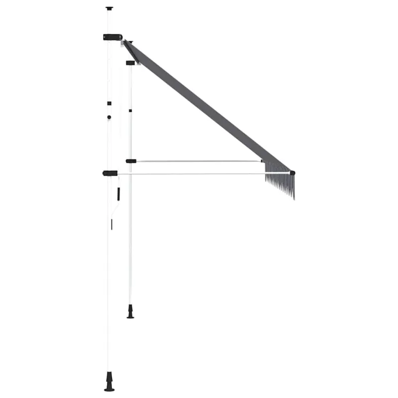 Rankiniu būdu ištraukiama markizė, mėlyni/balti dryžiai, 350cm