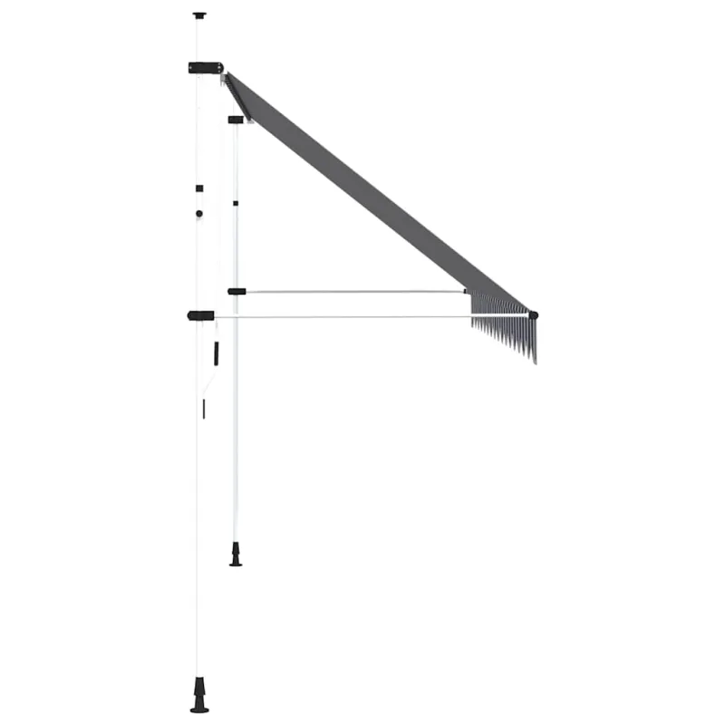 Rankiniu būdu ištraukiama markizė, mėlyni/balti dryžiai, 400cm