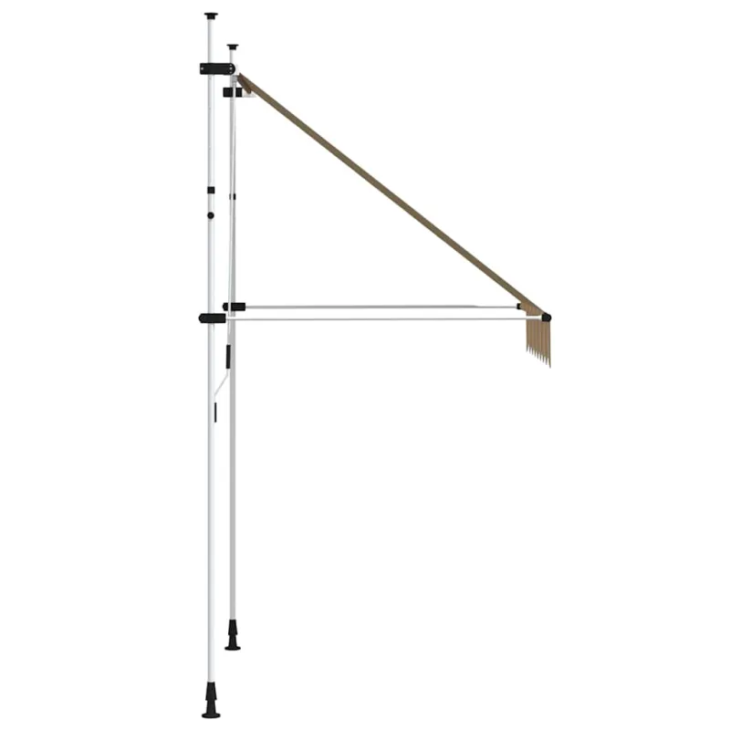 Rankiniu būdu ištraukiama markizė, geltoni/mėlyni dryžiai, 150cm