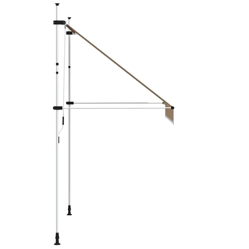 Rankiniu būdu ištraukiama markizė, geltoni/mėlyni dryžiai, 200cm