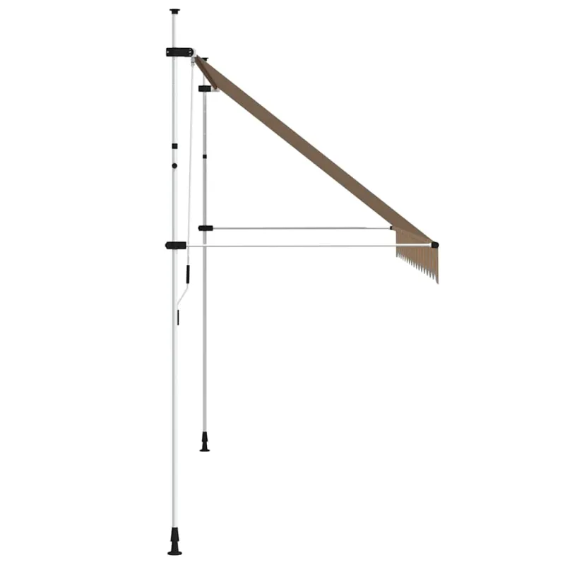 Rankiniu būdu ištraukiama markizė, geltoni/mėlyni dryžiai, 350cm