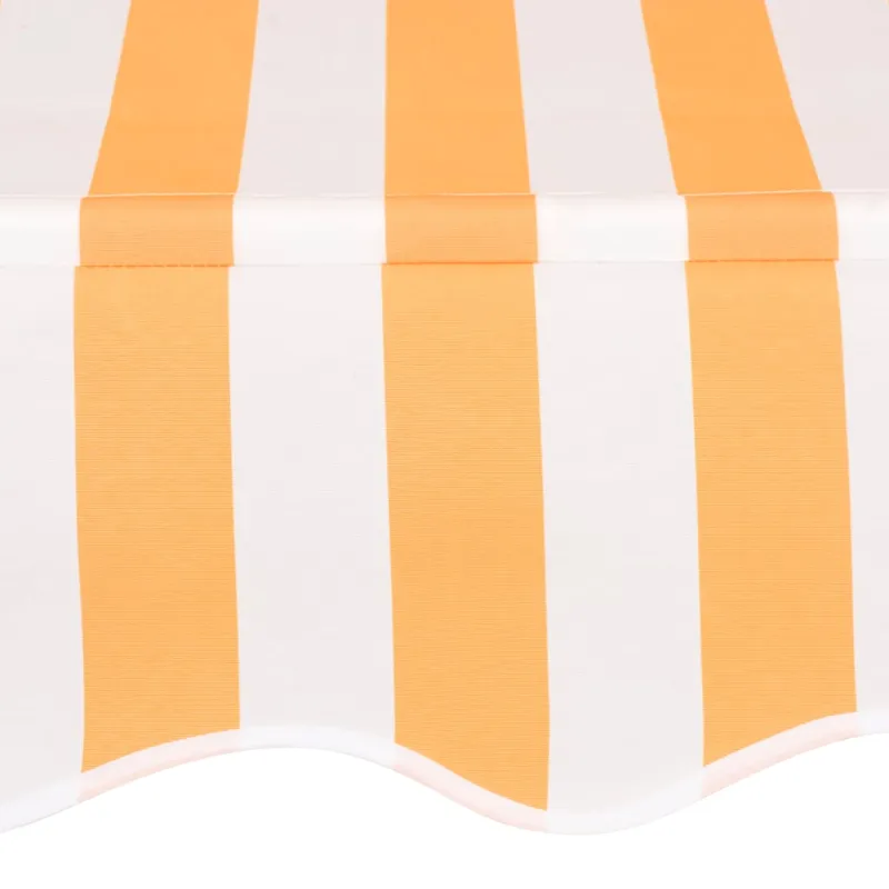 Rankiniu būdu ištraukiama markizė, oranžiniai/balti dryžiai, 150cm