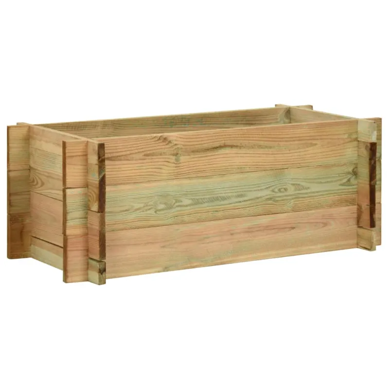 Aukštas lovelis daržovėms, 80cm, impregnuota pušies mediena