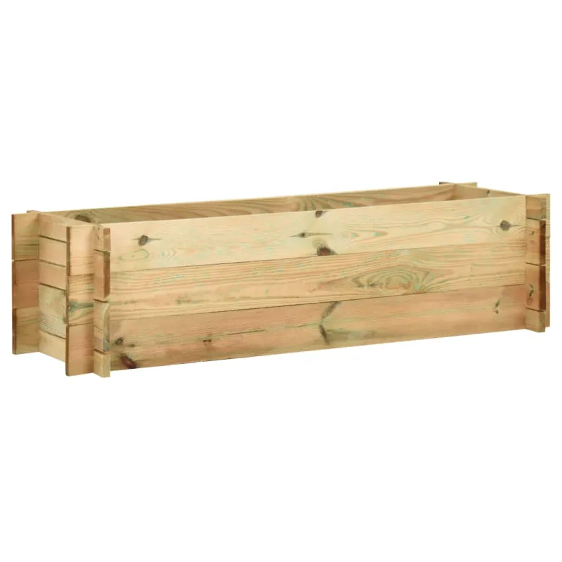 Aukštas lovelis daržovėms, 120cm, impregnuota pušies mediena