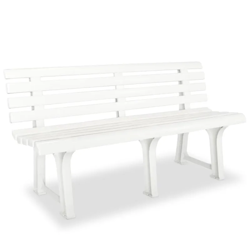 Sodo suoliukas, 145,5cm, plastikas, baltas
