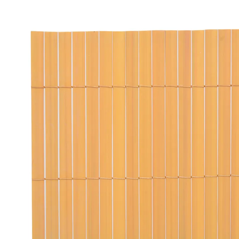 Dvipusė sodo tvora, geltona, 90x300cm, PVC