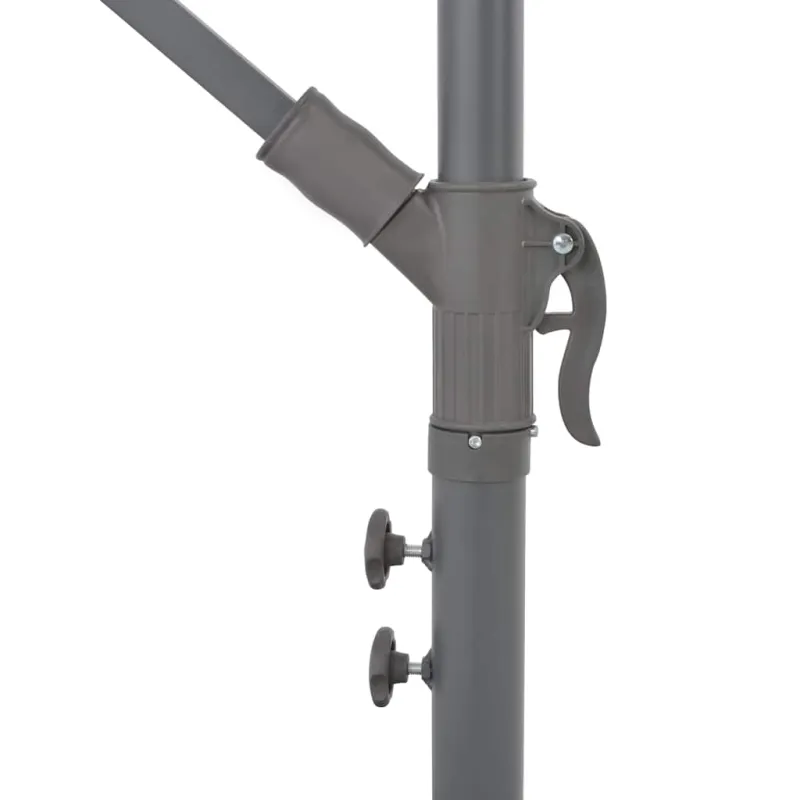 Gembinis sodo skėtis su aliuminiu stulpu, taupe, 300cm
