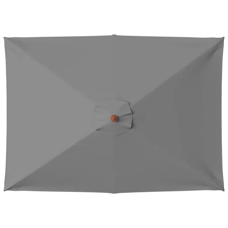 Lauko skėtis nuo saulės su mediniu stulpu, antracito, 150x200cm