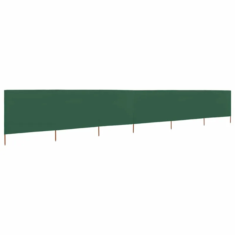 Uždanga nuo vėjo, 6 plokštės, žalia, 800x80cm, audinys