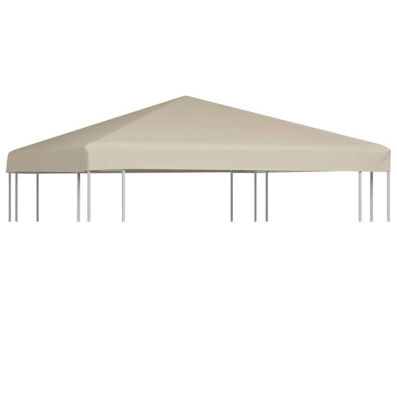 Viršutinis pavėsinės uždangalas, kreminis, 310g/m², 3x3m