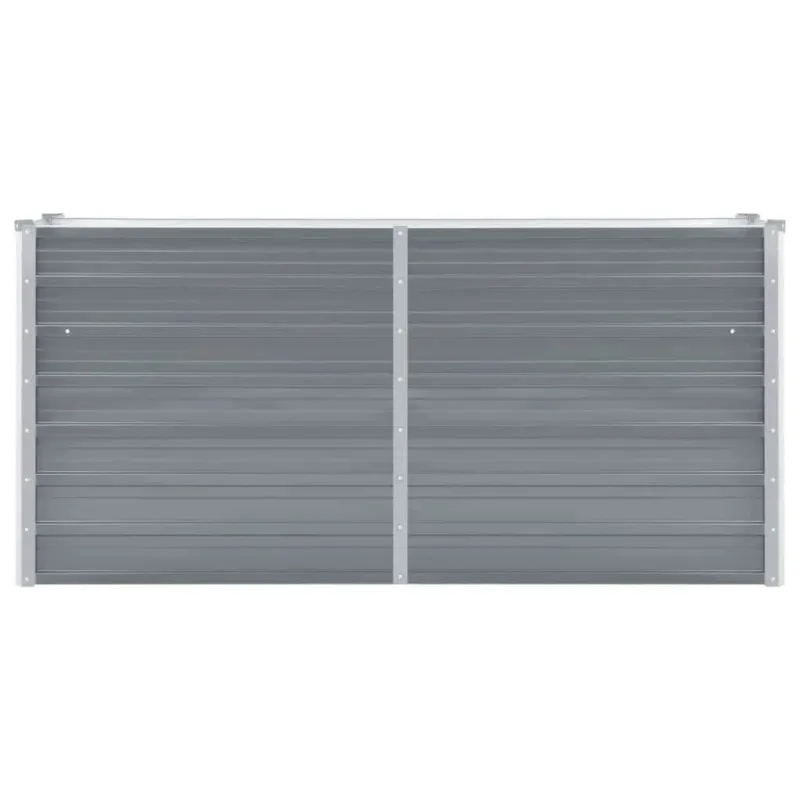 Lovelis, pilkos spalvos, 160x40x77cm, galvanizuotas plienas